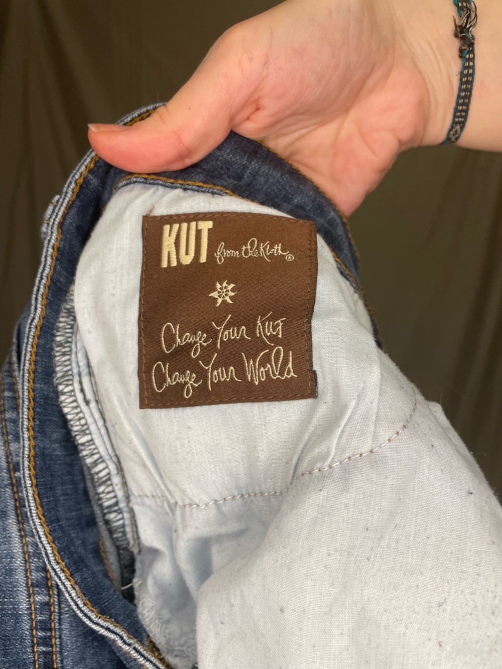 Kut from the Kloth Medium Blue Skinny Jeans - Picture 6 of 10